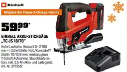 OBI EINHELL AKKU-STICHSÄGE TC-JS 18/70 Angebot