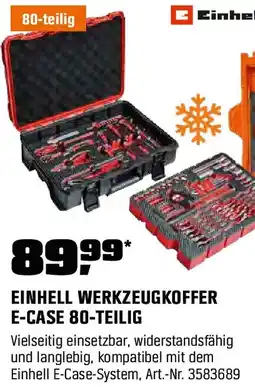 OBI Einhell werkzeugkoffer e-case 80-teilig Angebot