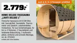 OBI Home deluxe fasssauna lahti deluxe l Angebot