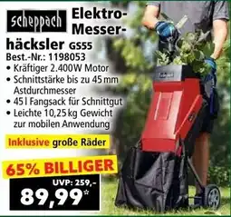 Norma Elektro- Messer- häcksler GS55 Angebot