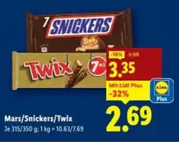 Lidl Mars/Snickers/Twix Angebot