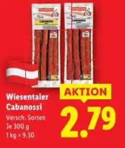 Lidl Wiesentaler Cabanossi Angebot
