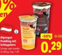 Lidl Alpengut Pudding mit Schlagobers Angebot