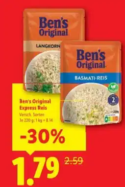 Lidl Ben's Original Angebot