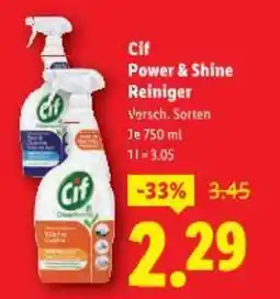 Lidl Cif Power & Shine Reiniger Angebot