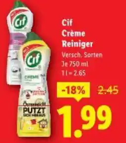 Lidl Cif Crème Reiniger Angebot