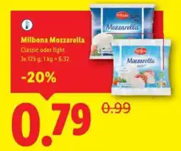 Lidl Milbona Mozzarella Angebot