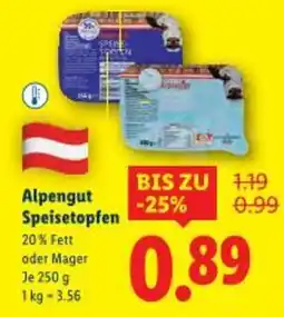 Lidl Alpengut Speisetopfen Angebot