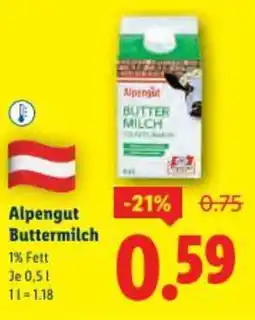 Lidl Alpengut Buttermilch Angebot