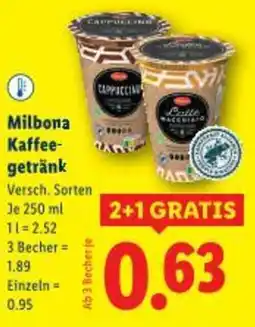 Lidl Milbona Kaffee- getränk Angebot