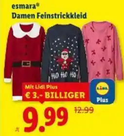 Lidl esmaraⓇ Damen Feinstrickkleid Angebot