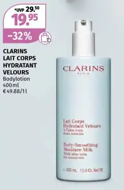 Müller Clarins lait corps hydratant velours Angebot