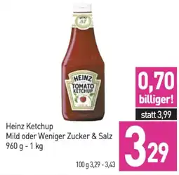 Sutterlüty Heinz Ketchup Mild oder Weniger Zucker & Salz Angebot