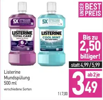 Sutterlüty Listerine Mundspülung Angebot