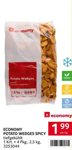Transgourmet Economy potato wedges POTATO WEDGES SPICY tiefgekühlt Angebot