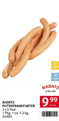 Transgourmet Radatz putenfrankfurter Angebot