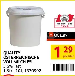 Transgourmet Quality österreichische vollmilch esl 3,5% fett Angebot
