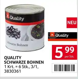 Transgourmet Quality schwarze bohnen Angebot