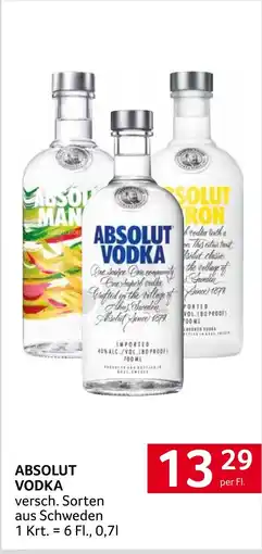 Transgourmet Absolut vodka Angebot
