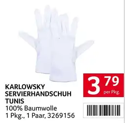 Transgourmet Karlowsky servierhandschuh tunis Angebot