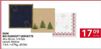 Transgourmet Duni bio dunisoft serviette Angebot