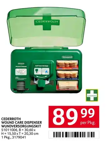 Transgourmet Cederroth wound care dispenser wundversorgungskit Angebot