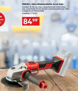 Lagerhaus EINHELL Akku-Winkelschleifer Axxio Solo Angebot