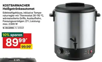 Lagerhaus KOSTBARMACHER Heißgetränkeautomat Angebot
