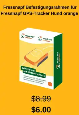 Fressnapf Fressnapf Befestigungsrahmen für Fressnapf GPS-Tracker Hund orange Angebot