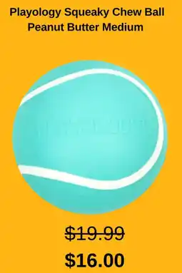 Fressnapf Playology Squeaky Chew Ball Peanut Butter Medium Angebot