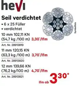 Lagerhaus Seil verdichtet Angebot