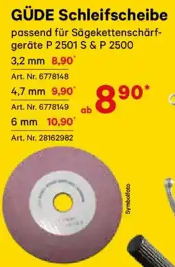 Lagerhaus GÜDE Schleifscheibe Angebot
