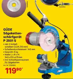 Lagerhaus GÜDE Sägeketten- schärfgerät P 2501 S Angebot