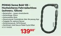 Lagerhaus PEWAG Serea Bold 125 - Hochsicheres Fahrradschloss Angebot
