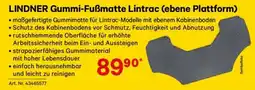 Lagerhaus LINDNER Gummi-Fußmatte Lintrac (ebene Plattform) Angebot
