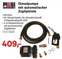 Lagerhaus PIUSI Dieselpumpe mit automatischer Zapfpistole Angebot