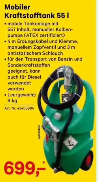 Lagerhaus Mobiler Kraftstofftank Angebot