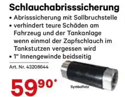 Lagerhaus Schlauchabrisssicherung Angebot