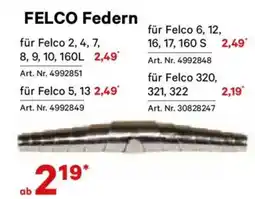 Lagerhaus FELCO Federn Angebot