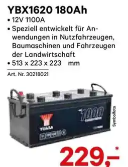 Lagerhaus YBX1620 180Ah Angebot