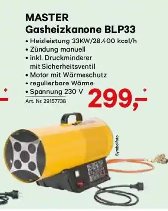 Lagerhaus MASTER Gasheizkanone BLP33 Angebot