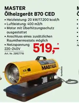 Lagerhaus MASTER Ölheizgerät B70 CED Angebot