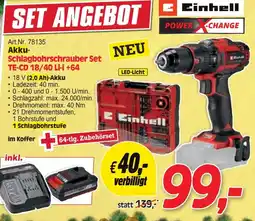 Zgonc Schlagbohrschrauber Set TE-CD 18/40 Li-i +64 Angebot