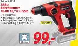 Zgonc Akku- Bohrhammer TE-HD 18/12 Li Solo Angebot