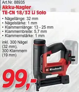 Zgonc Akku-Nagler TE-CN 18/32 Li Solo Angebot