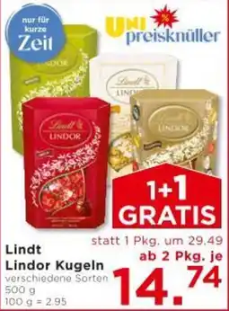 Unimarkt Lindor Kugeln versch. Sorten Unimarkt Angebot