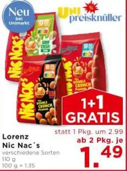 Unimarkt Lorenz Nic Nac's Angebot