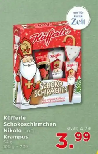 Küfferle Schokoschirmchen Nikolo und Krampus