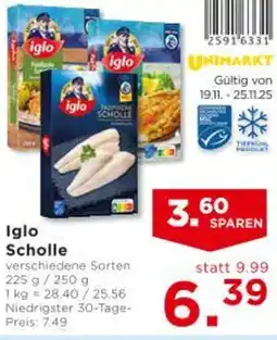 Unimarkt Iglo Scholle Angebot