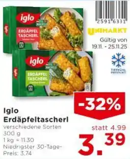 Unimarkt Iglo Erdäpfeltascherl Angebot